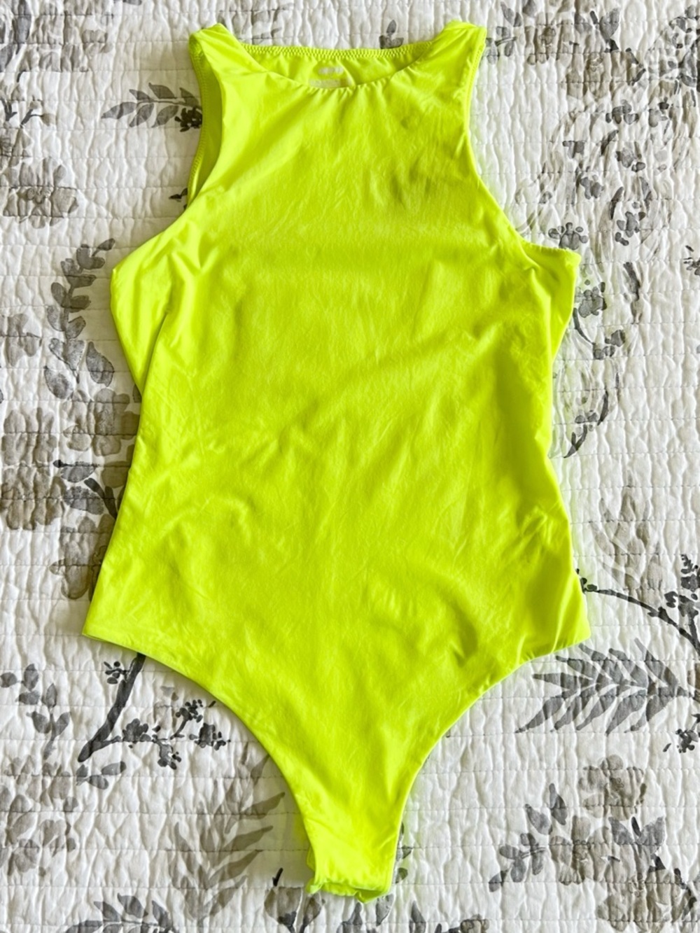 Skims Neon Yellow Bodysuit โข M - Picture 2 of 6